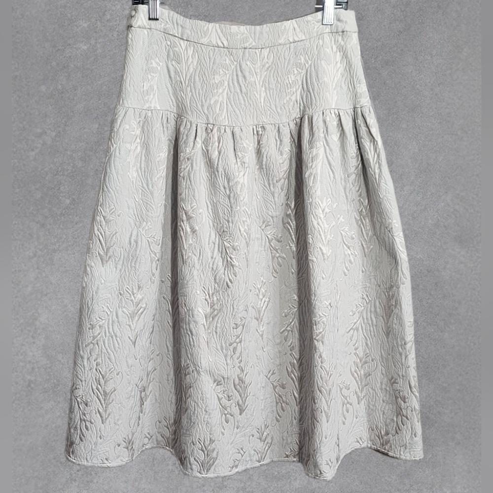 Who What Wear Collection Tapestry Greige Skirt Size Large